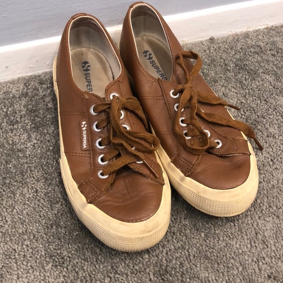 superga brown leather